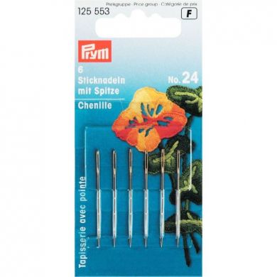 Borduurnaalden met punt 35 mm, 6 stuks Prym