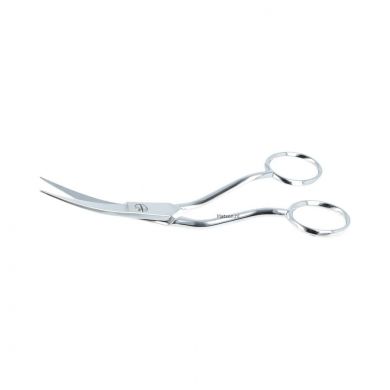 Borduurschaar dubbel gebogen groot 15 cm.