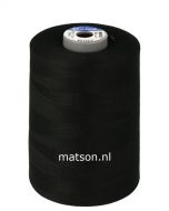 Brildor spoelgaren/ ondergaren zwart 10.000 m