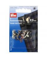 Broek en rokhaken 9,5 mm zilver, 3 stuks Prym